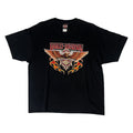 ◾️07 Harley-Davidson Mike's Famous Smyrna Delaware Eagle Flame Vintage T-Shirt