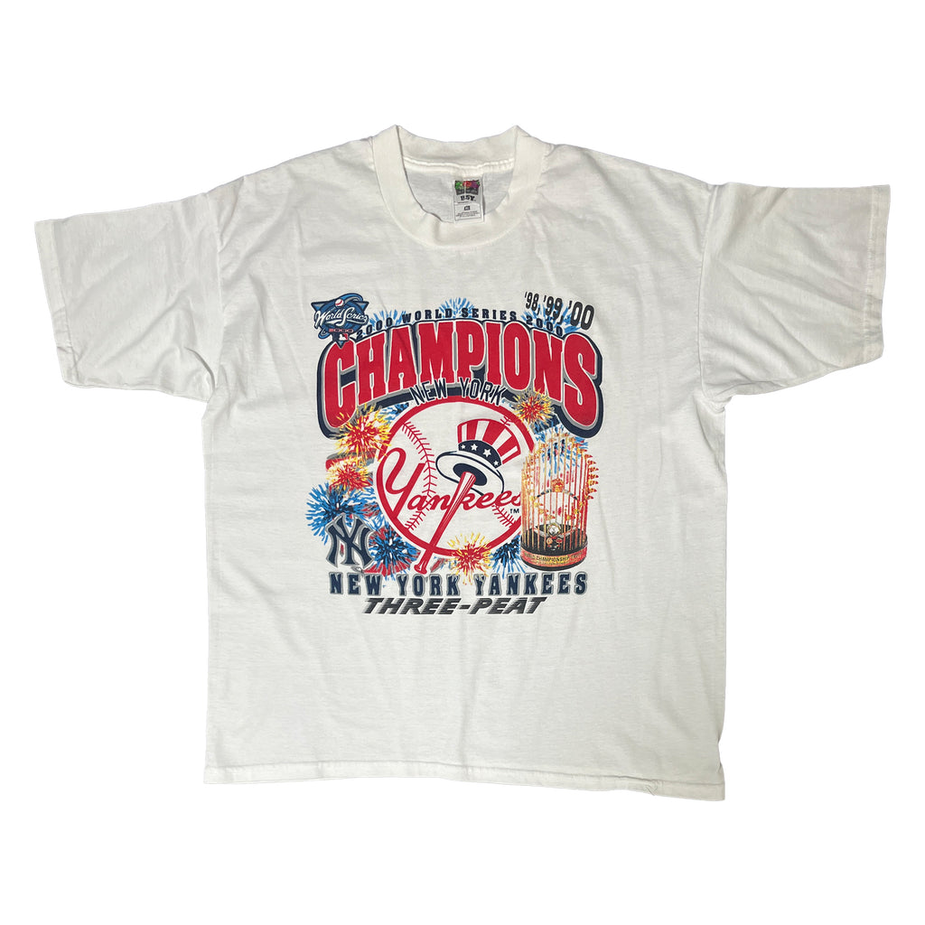 ◾️ 2000 New York Yankees World Series Champions Three-Peat T-Shirt