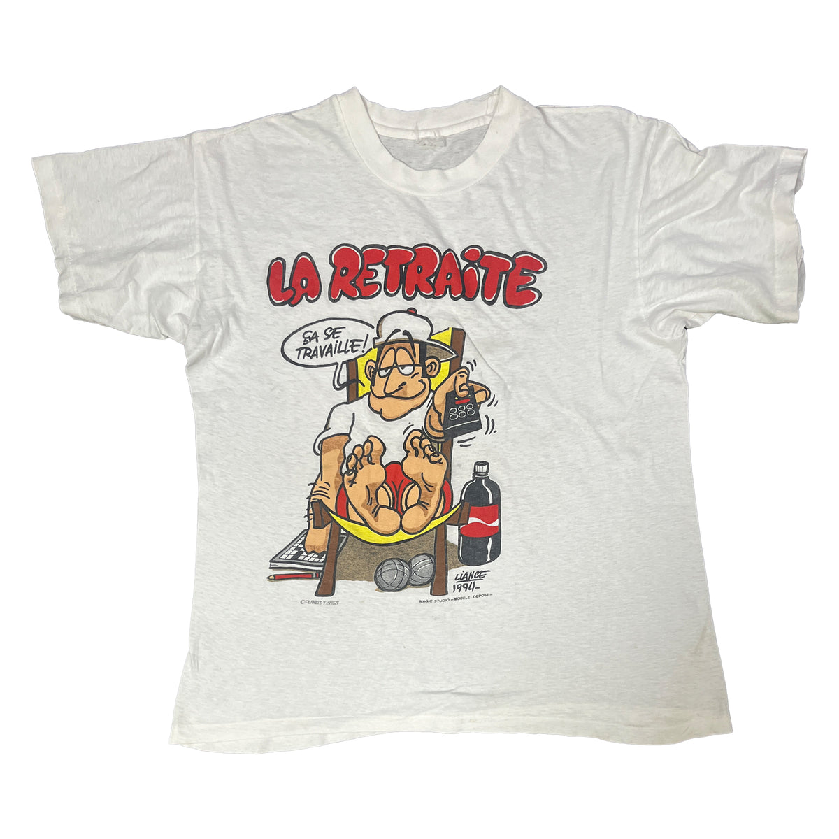 ◾️94 La Retraite “Ça Se Travaille!” French Graphic T-Shirt