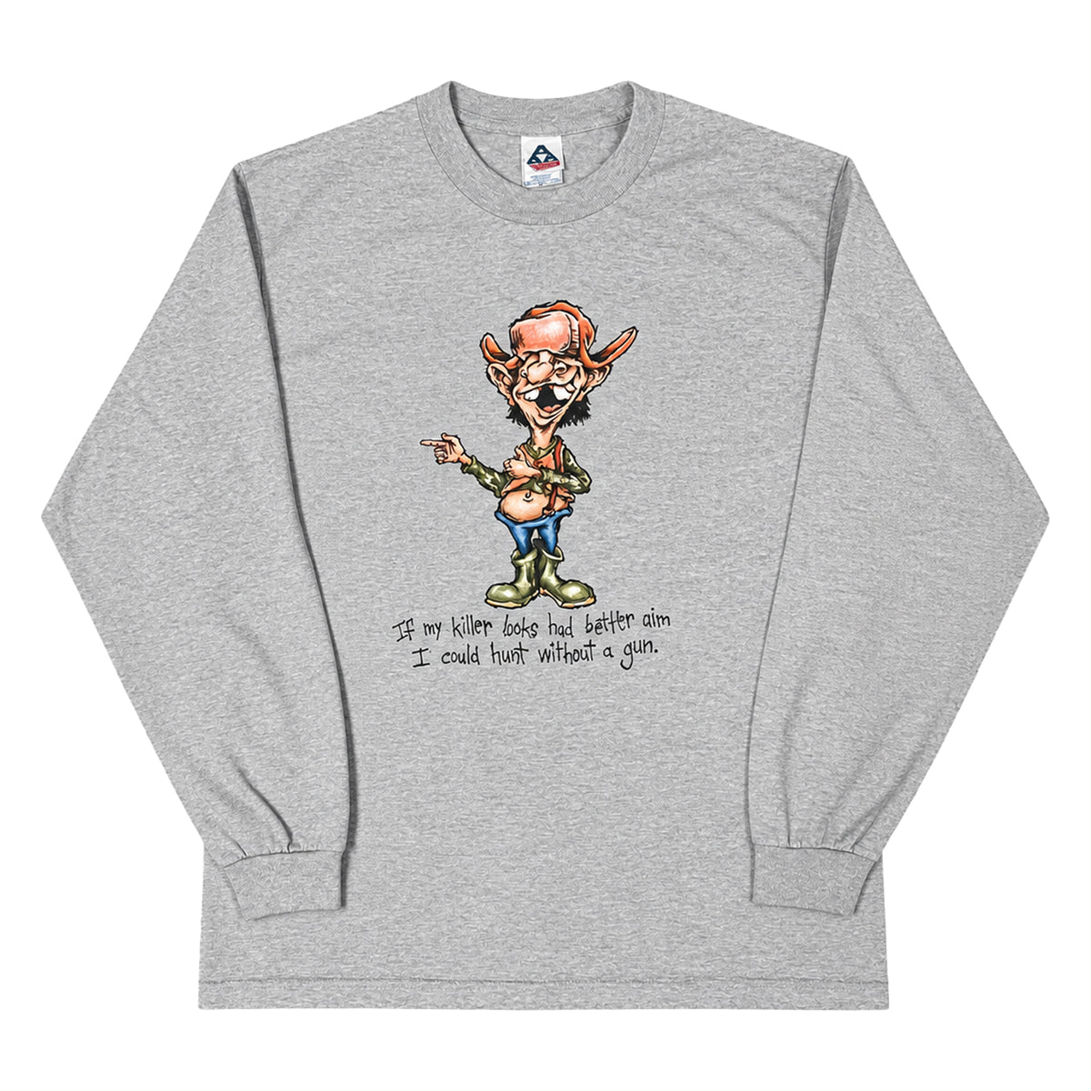 ◾️00s Alstyle Hunting Humor Graphic Long Sleeve T-Shirt