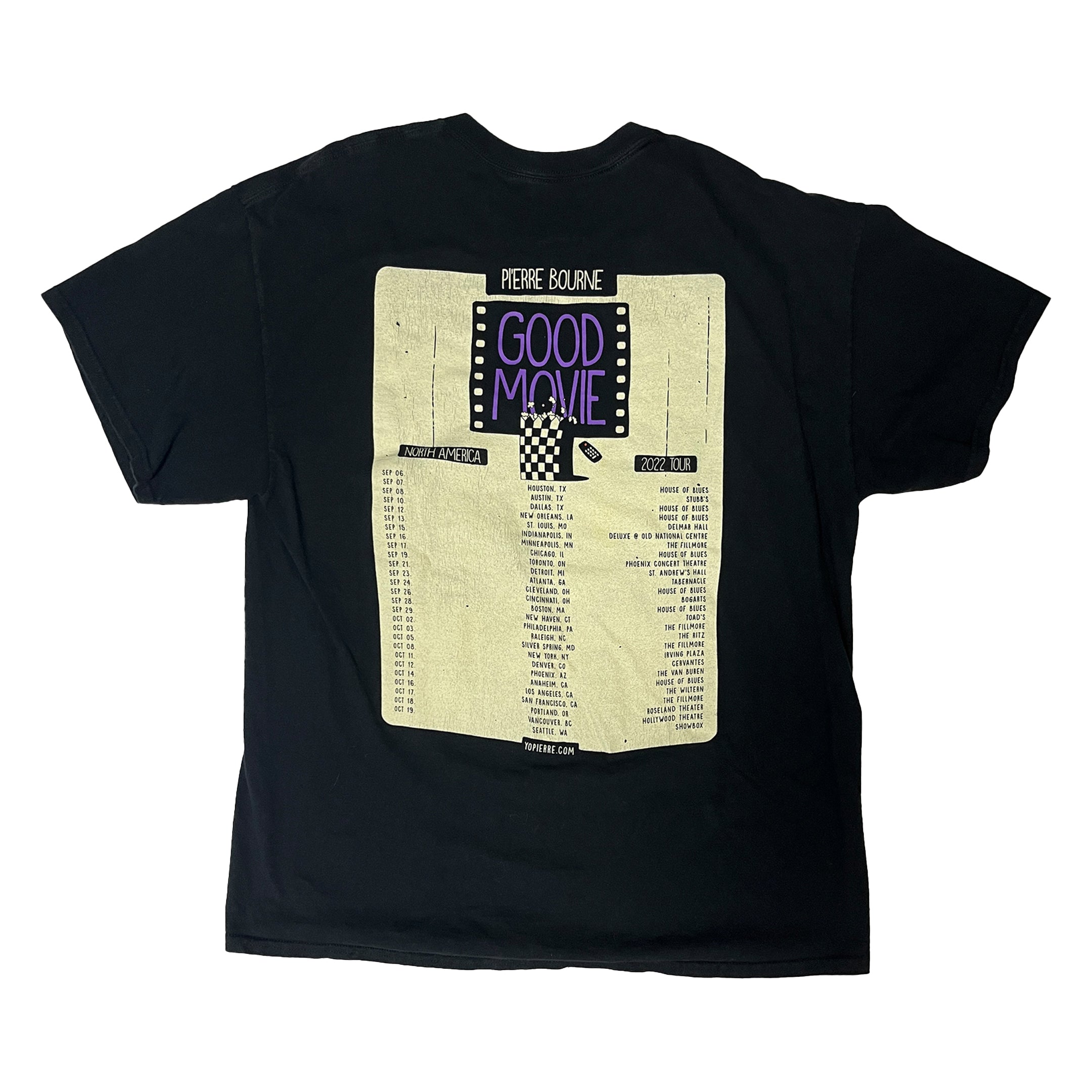◾️22 Pi’erre Bourne Good Movie North America Tour Tee