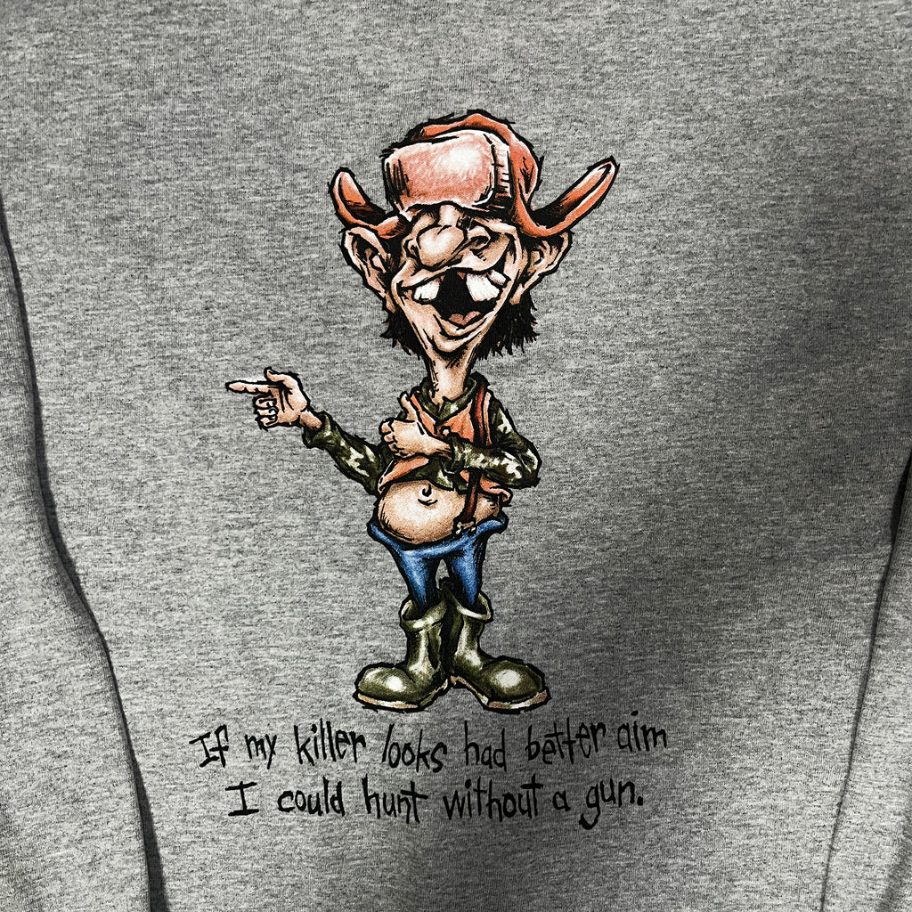 ◾️00s Alstyle Hunting Humor Graphic Long Sleeve T-Shirt