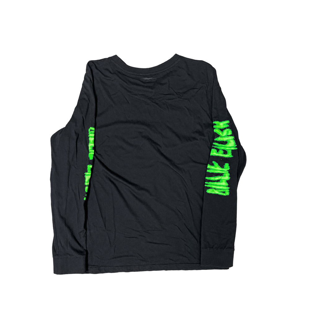◾️ 2020 Billie Eilish Official Merch Neon Green Graphic Long Sleeve T-Shirt