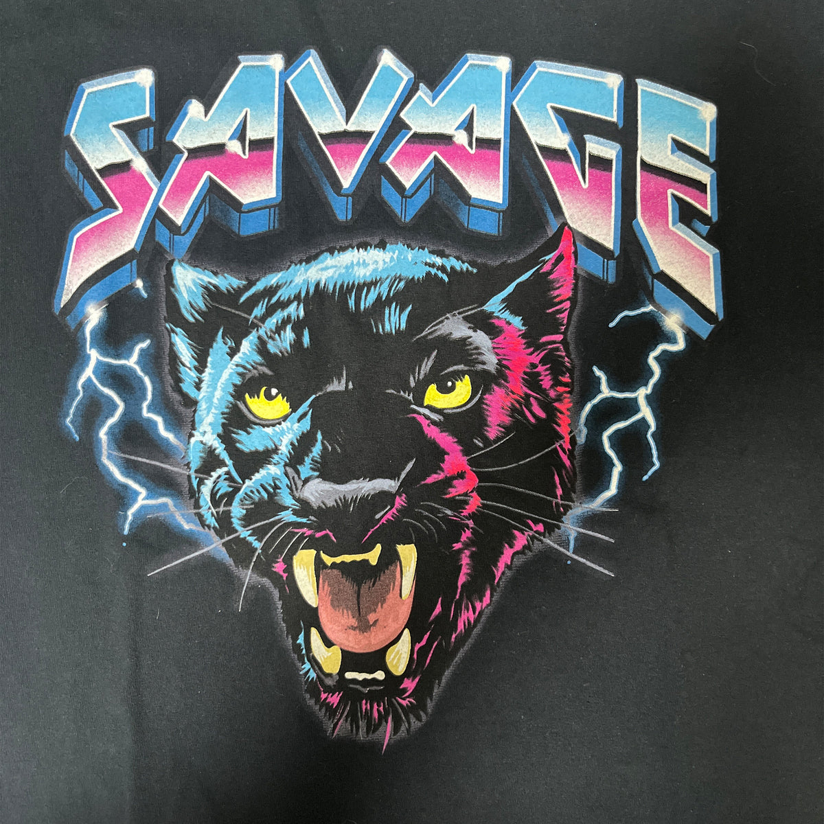◾️D.O.M. Savage Neon Panther Graphic T-Shirt