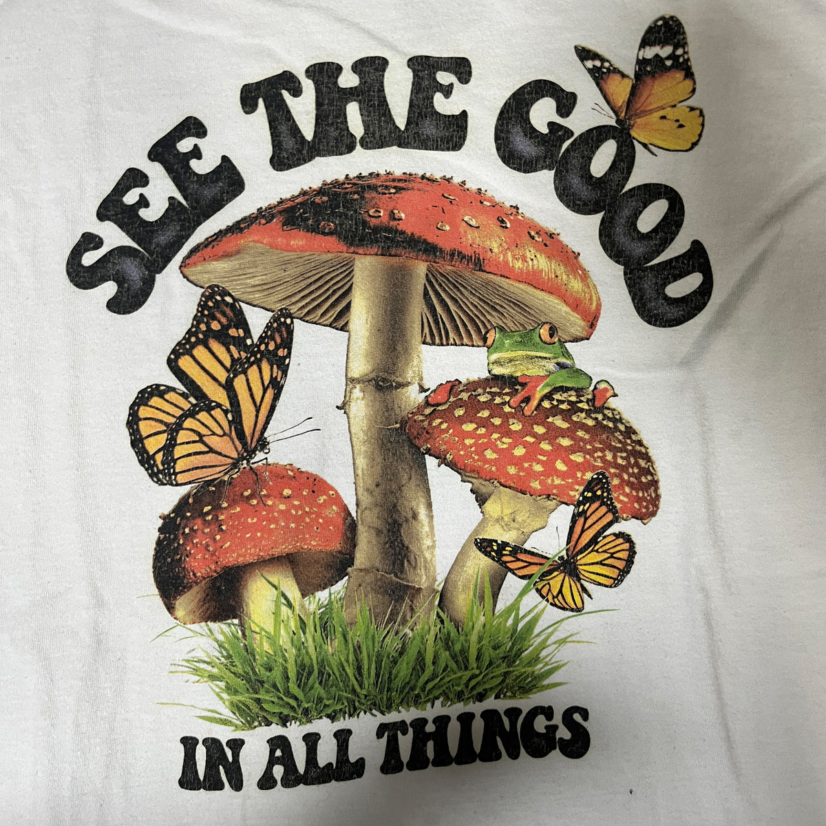 ◾️D.O.M. See The Good In All Things Mushroom Graphic T-Shirt