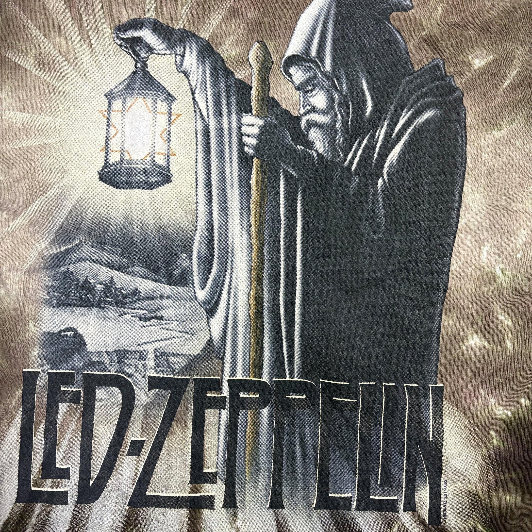 ◾️Led Zeppelin 06 Tie-Dye Black Magician tee