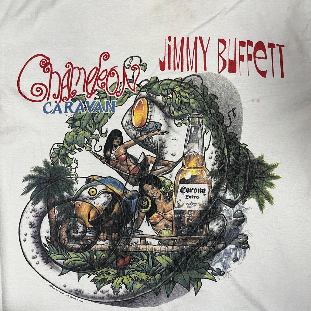 ◾️ 93 Jimmy Buffett Chameleon Caravan Tour T-Shirt