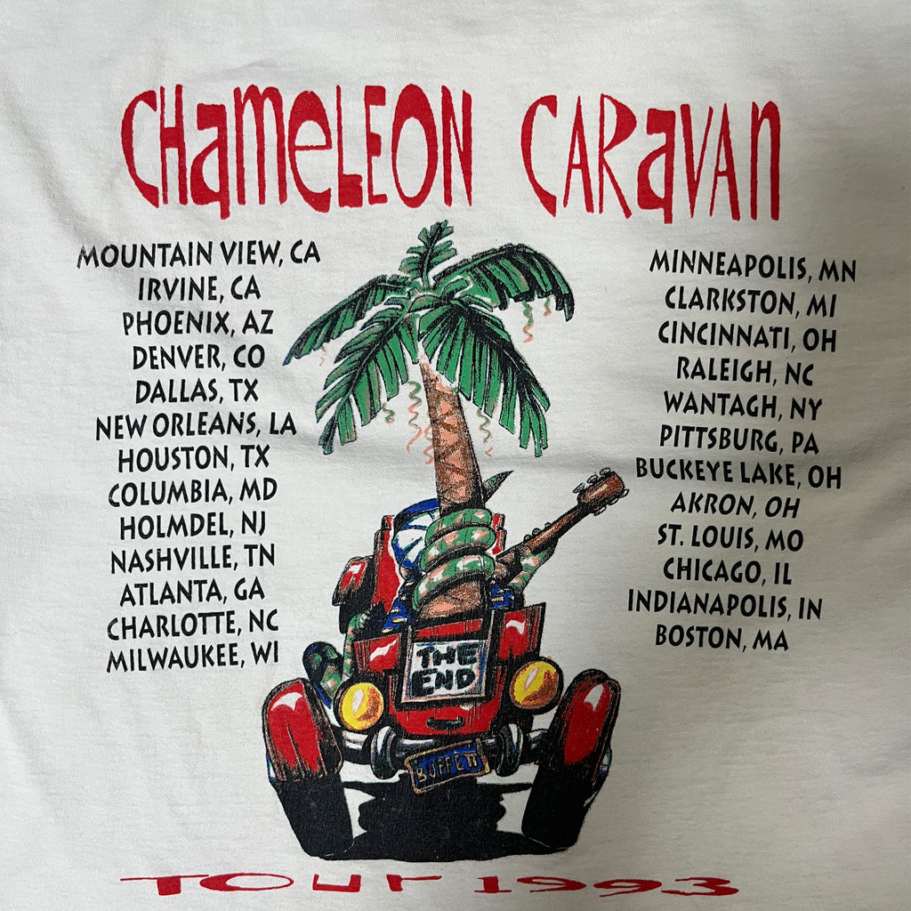 ◾️ 93 Jimmy Buffett Chameleon Caravan Tour T-Shirt