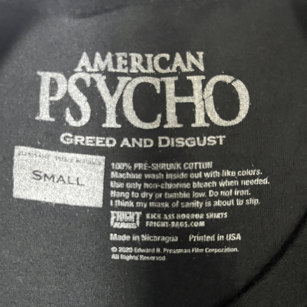 ◾️American Psycho Greed and Disgust Patrick Bateman Axe Graphic T-Shirt