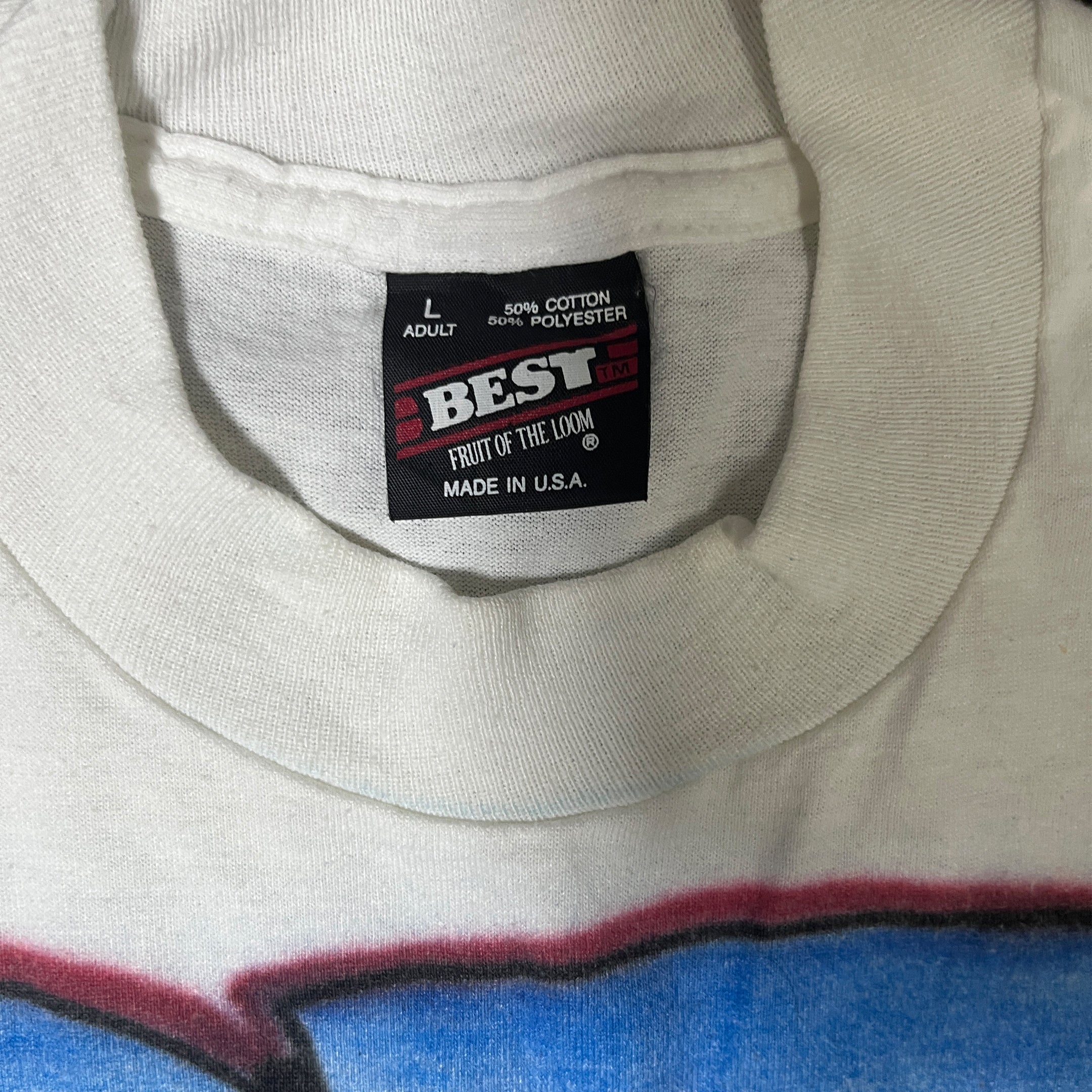 ◾️90s 25years Graffiti Beach T-Shirt Fruit of the loom