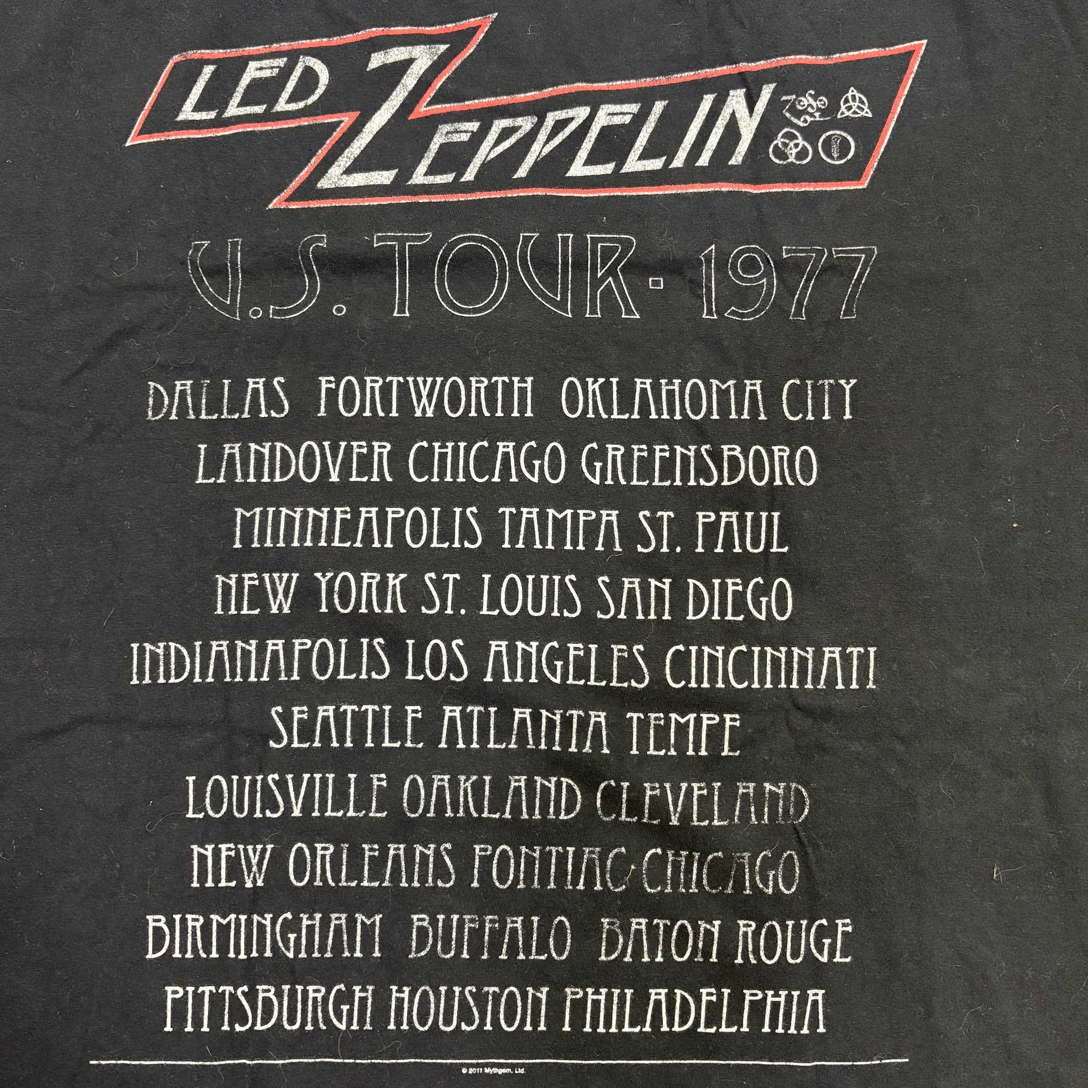 ◾️Led Zeppelin 77 tour tee Bootleg 2011