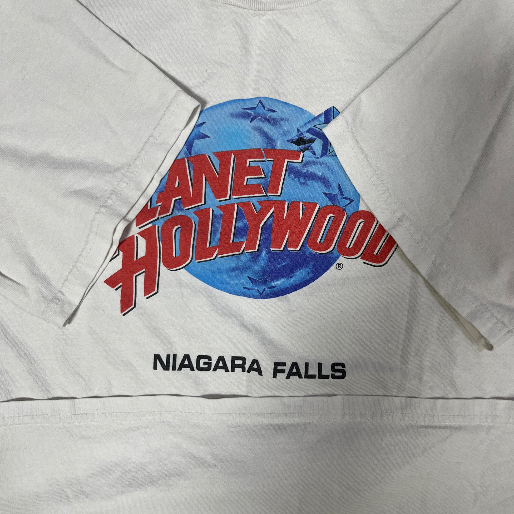 ◾️90s Planet Hollywood Niagara Falls Logo Tee