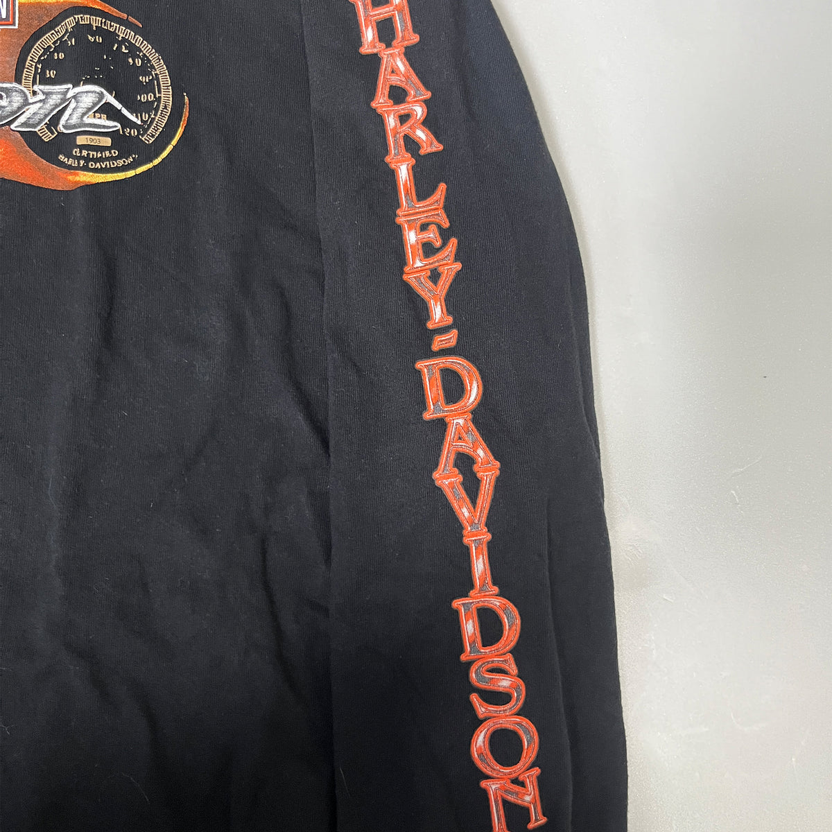 ◾️00s Harley-Davidson Speedometer Long Sleeve T-Shirt
